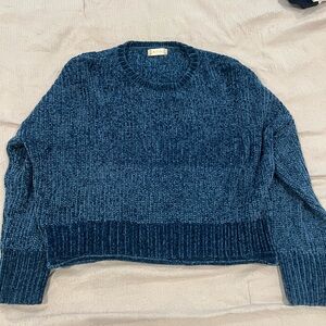 Altar'd State Teal Crew Neck Sweater
